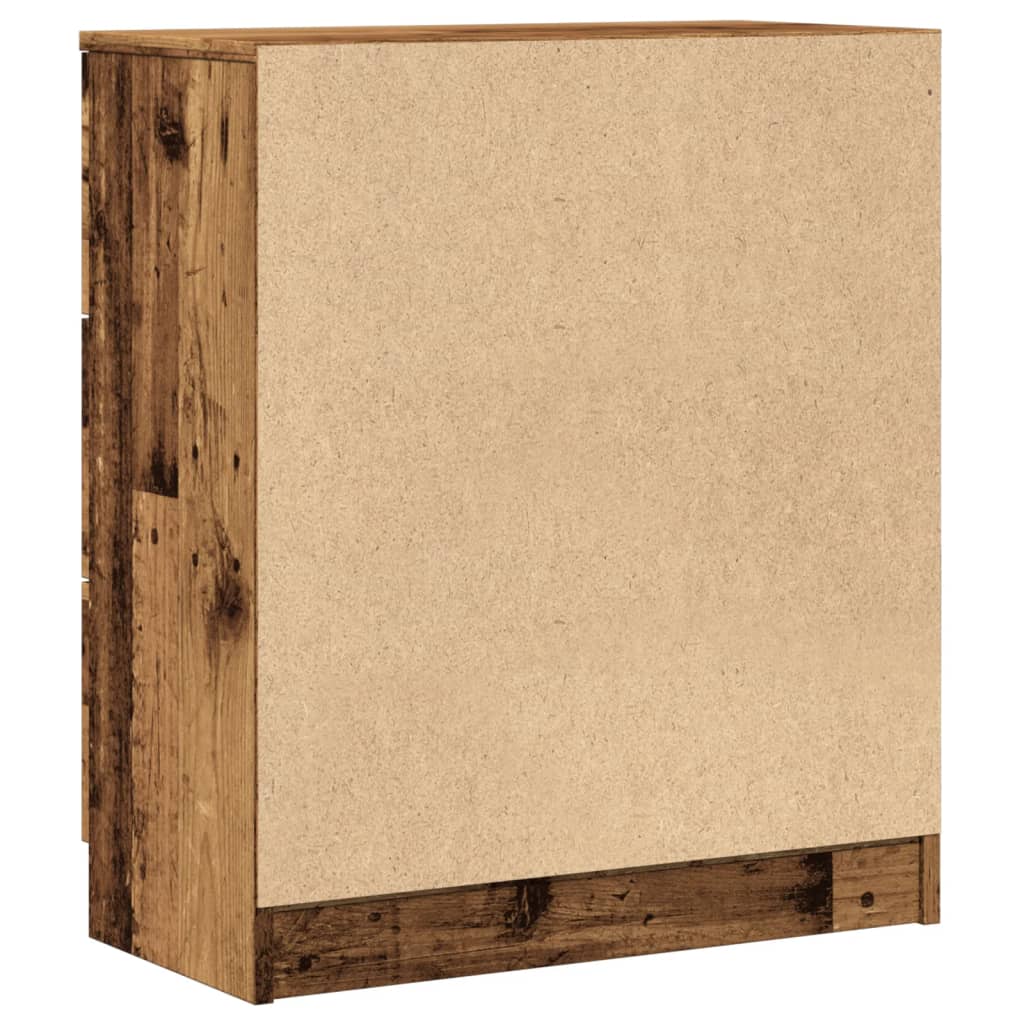 Skjenk gammelt tre 60x30x70 cm konstruert tre