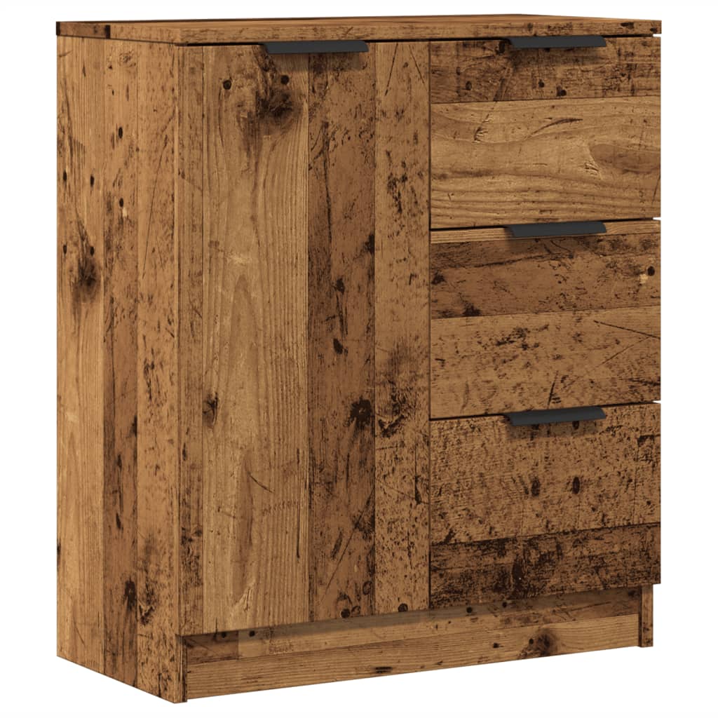 Skjenk gammelt tre 60x30x70 cm konstruert tre