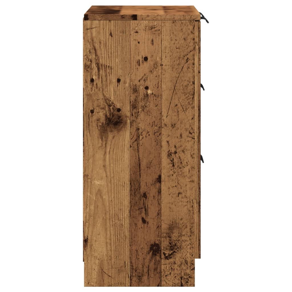 Skjenk gammelt tre 60x30x70 cm konstruert tre