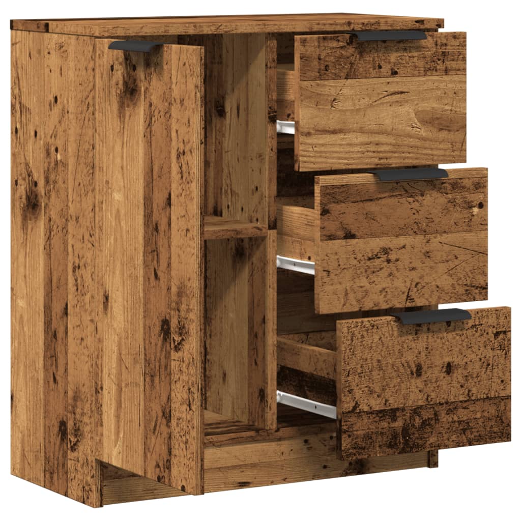 Skjenk gammelt tre 60x30x70 cm konstruert tre
