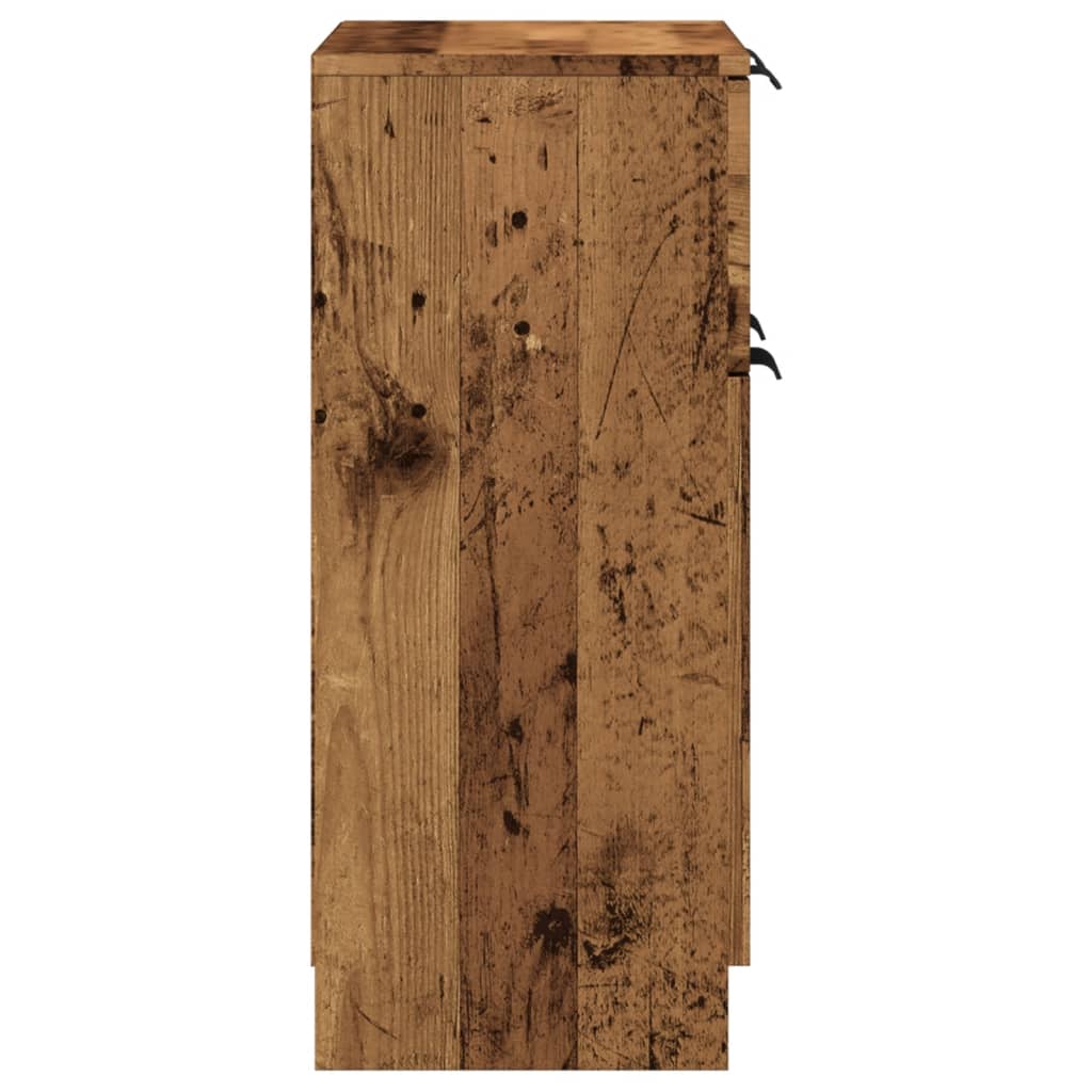 Skjenk gammelt tre 60x30x70 cm konstruert tre