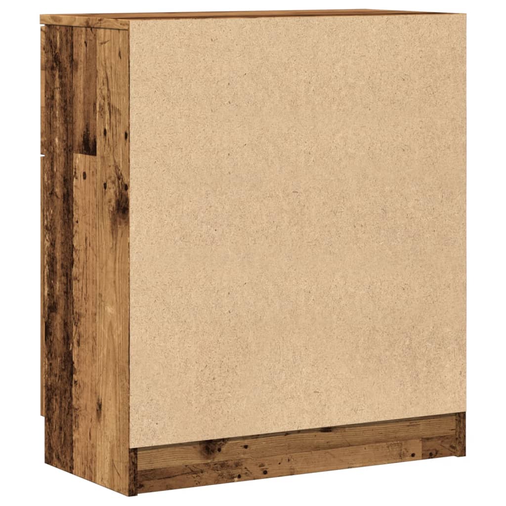 Skjenk gammelt tre 60x30x70 cm konstruert tre