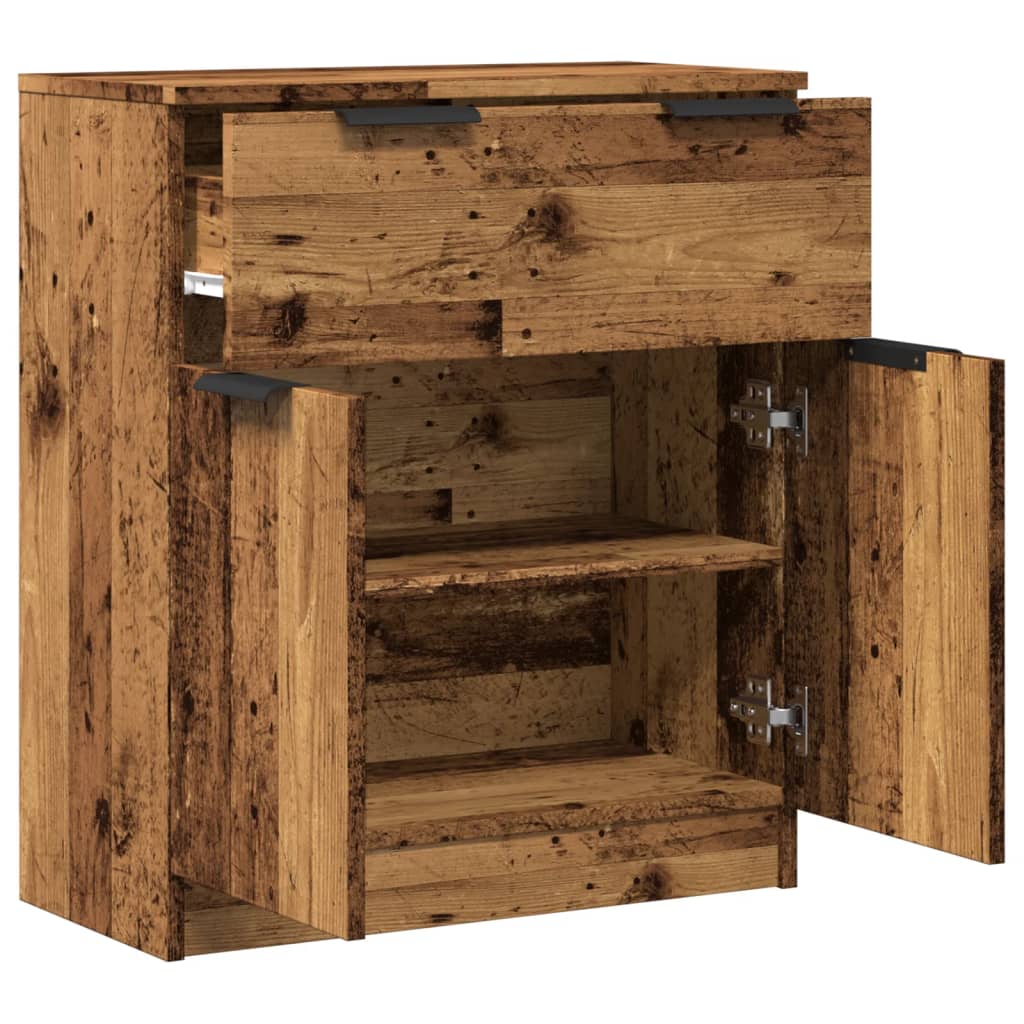Skjenk gammelt tre 60x30x70 cm konstruert tre