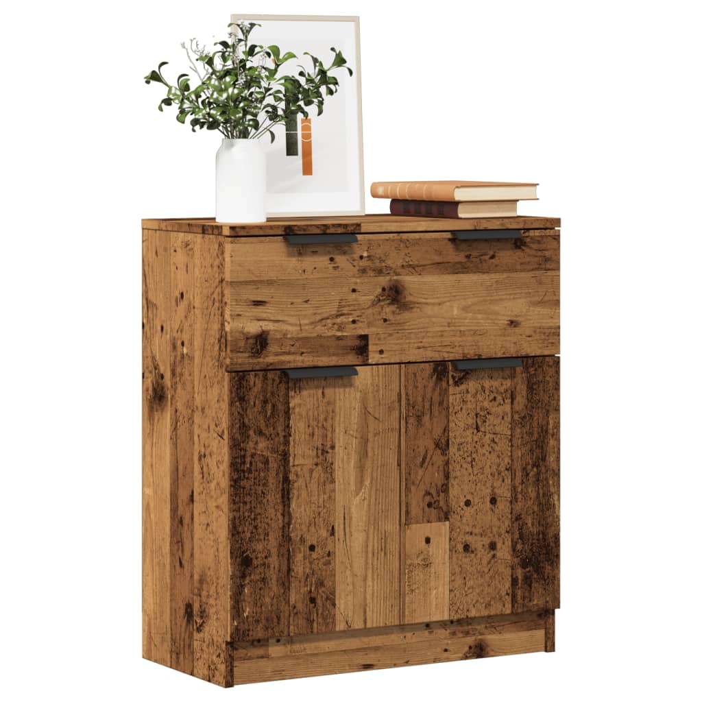 Skjenk gammelt tre 60x30x70 cm konstruert tre