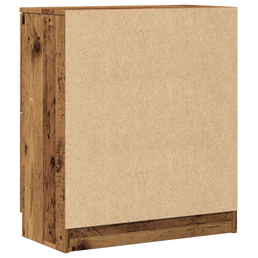 Skjenk gammelt tre 60x30x70 cm konstruert tre