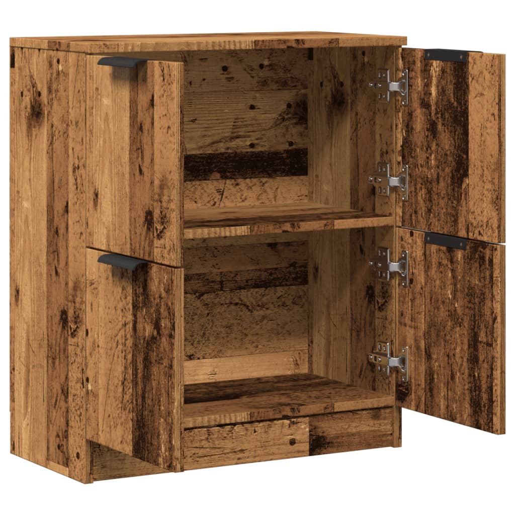 Skjenk gammelt tre 60x30x70 cm konstruert tre