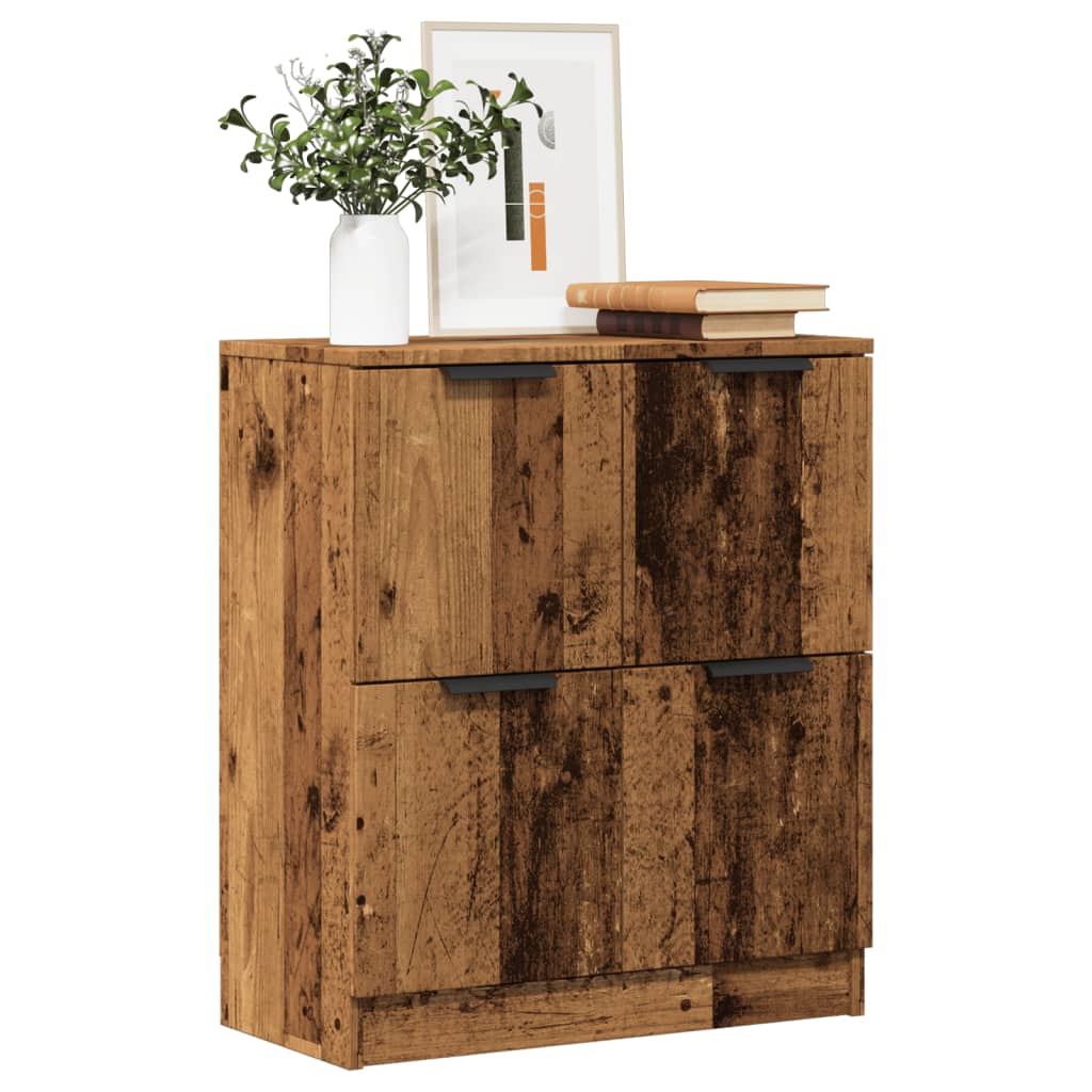 Skjenk gammelt tre 60x30x70 cm konstruert tre