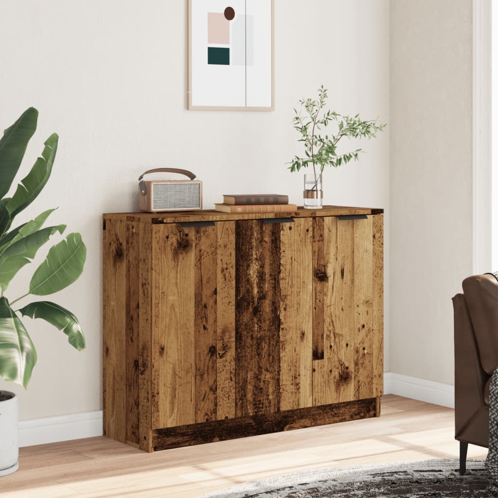 Skjenk gammelt tre 90,5x30x70 cm konstruert tre