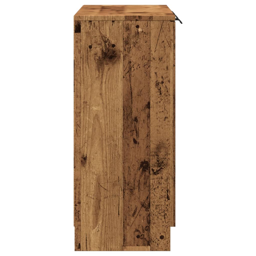Skjenk gammelt tre 90,5x30x70 cm konstruert tre