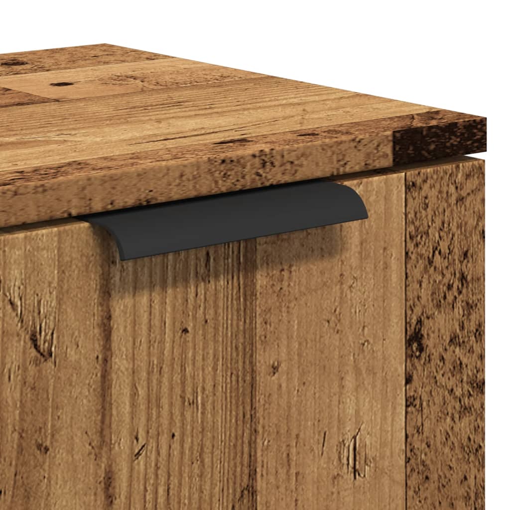 Skjenk gammelt tre 90,5x30x70 cm konstruert tre