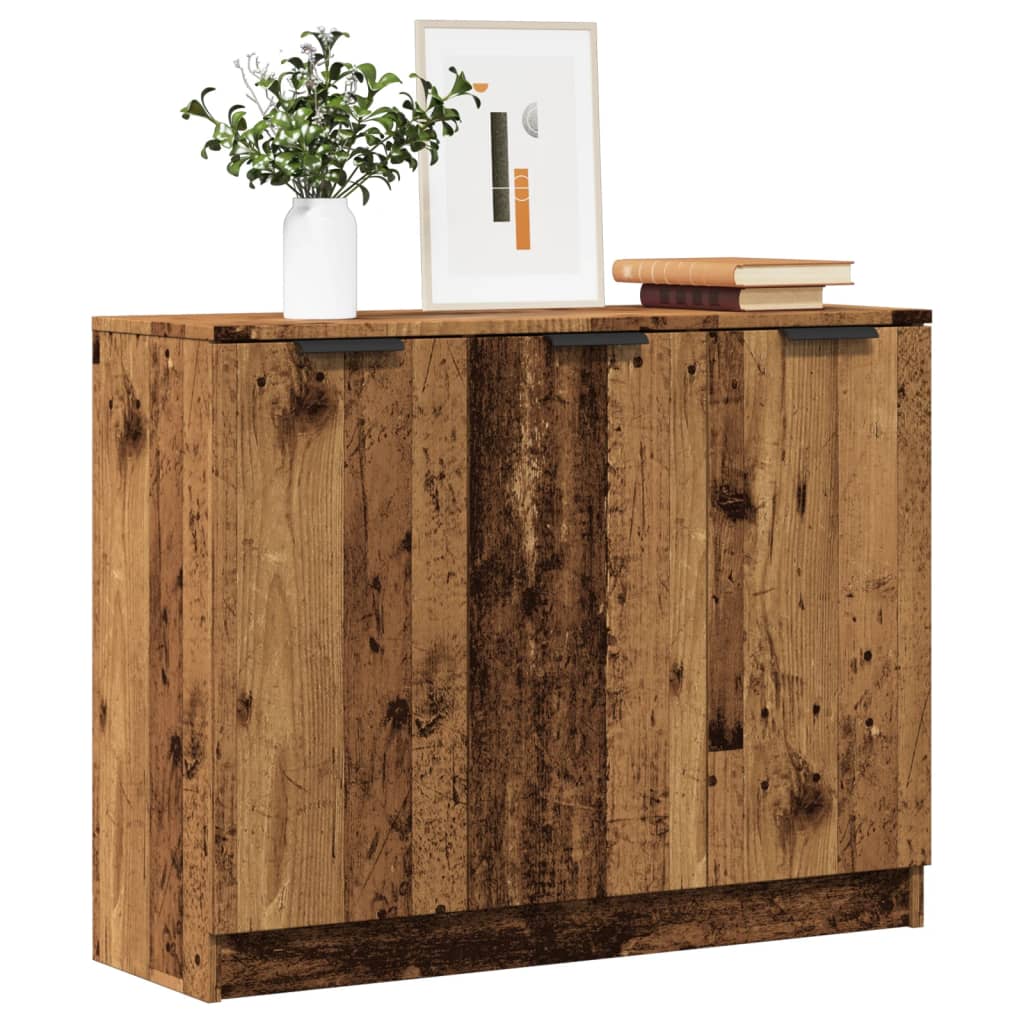Skjenk gammelt tre 90,5x30x70 cm konstruert tre