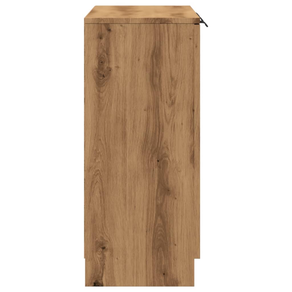 Skjenk artisan eik 90,5x30x70 cm konstruert tre