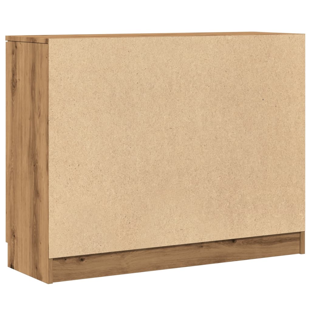 Skjenk artisan eik 90,5x30x70 cm konstruert tre