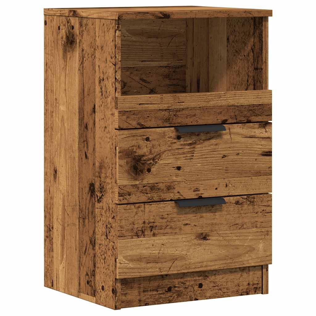 Nattbord gammelt tre 40x36x65 cm konstruert tre