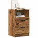 Nattbord gammelt tre 40x36x65 cm konstruert tre
