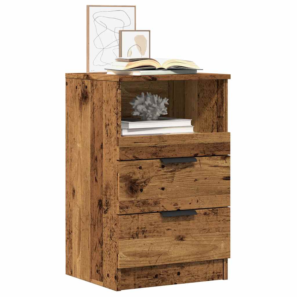 Nattbord gammelt tre 40x36x65 cm konstruert tre