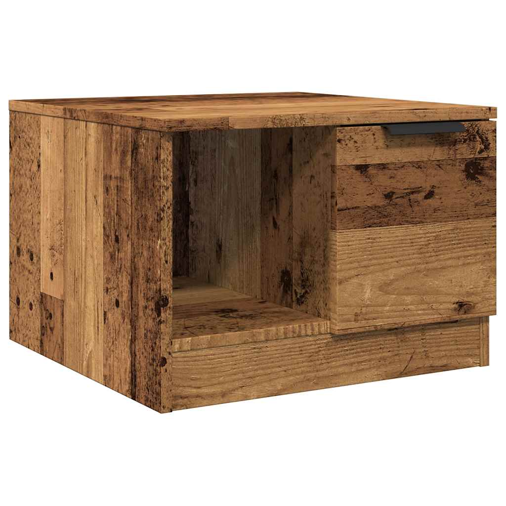 Salongbord gammelt tre 50x50x36 cm konstruert tre