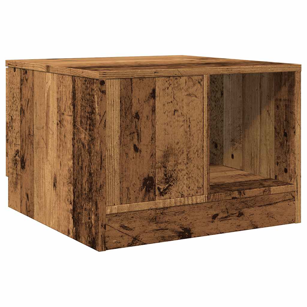 Salongbord gammelt tre 50x50x36 cm konstruert tre