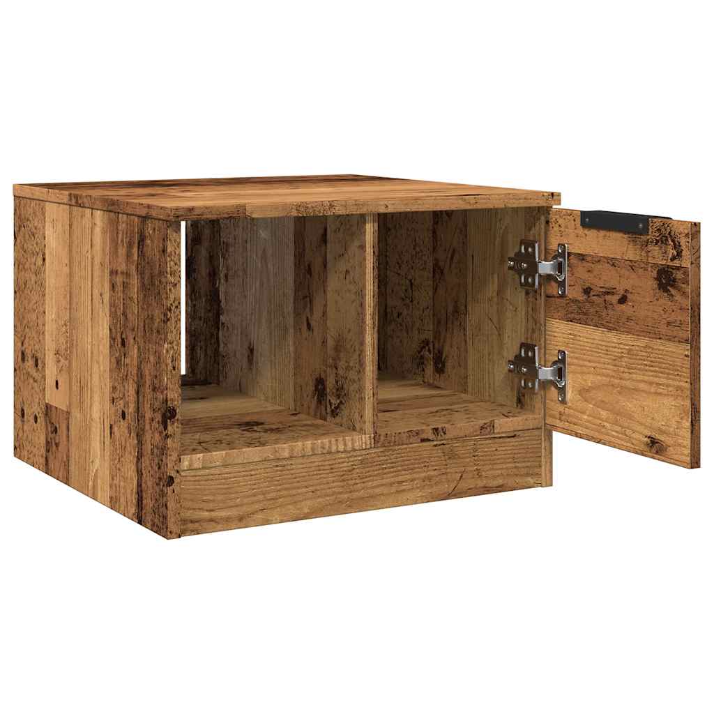 Salongbord gammelt tre 50x50x36 cm konstruert tre