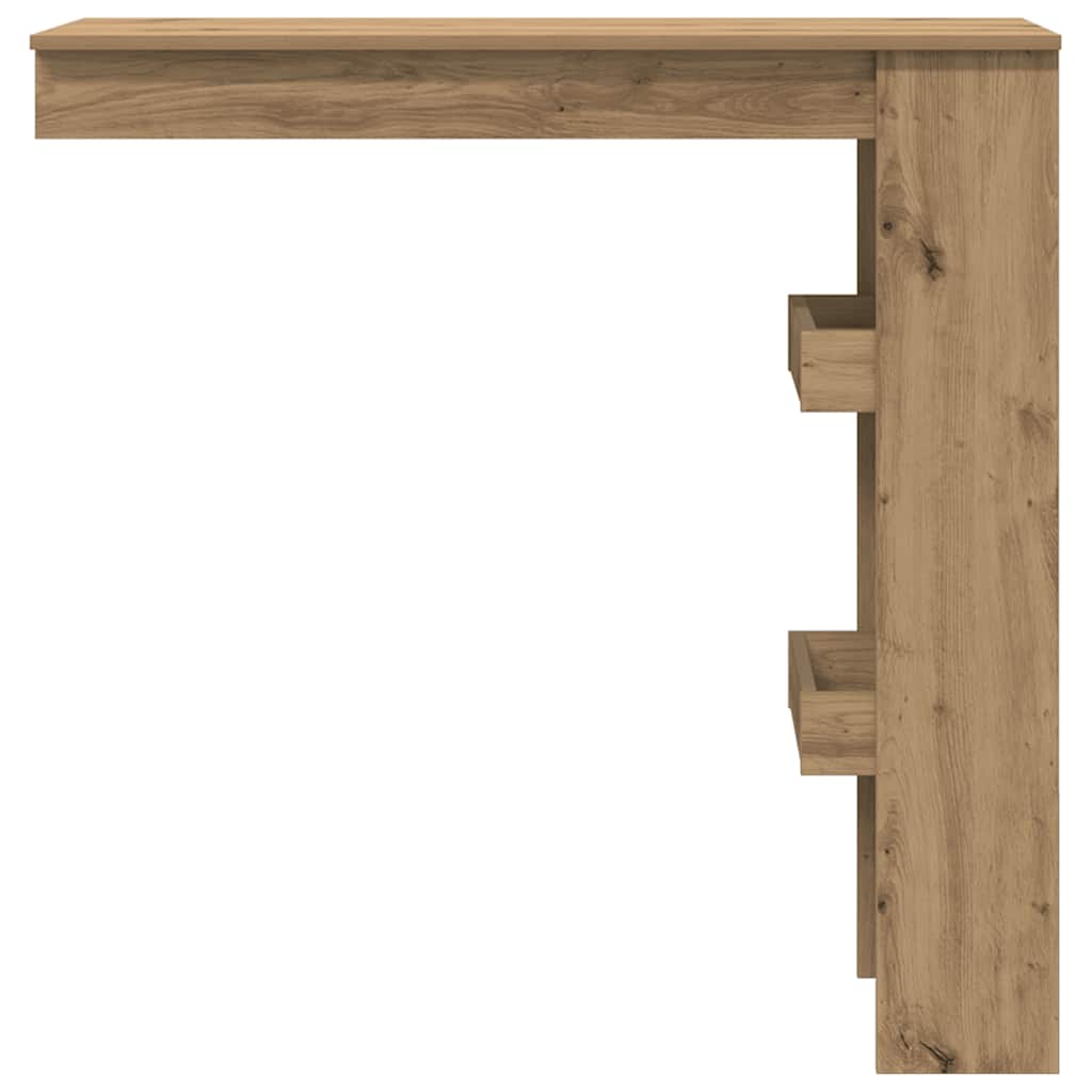 Veggmontert barbord artisan eik 102x45x103,5 cm konstruert tre