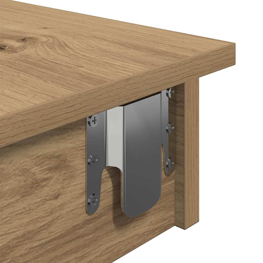 Veggmontert barbord artisan eik 102x45x103,5 cm konstruert tre