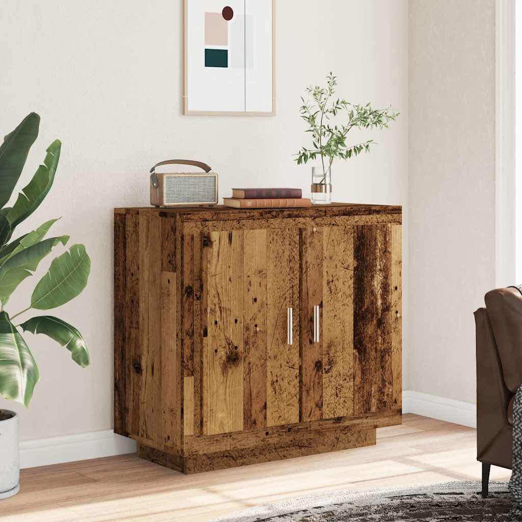 Skjenk gammelt tre 80x40x75 cm konstruert tre