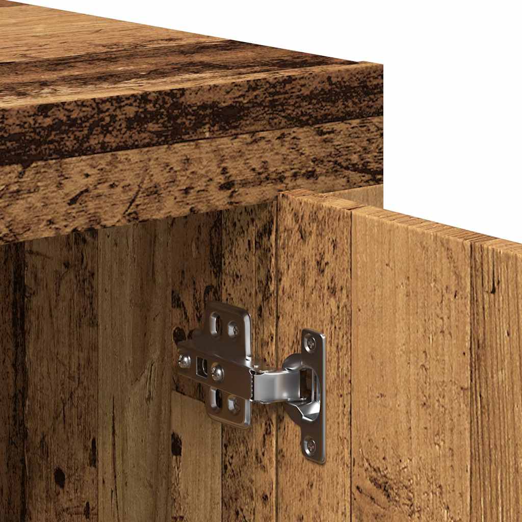 Skjenk gammelt tre 80x40x75 cm konstruert tre