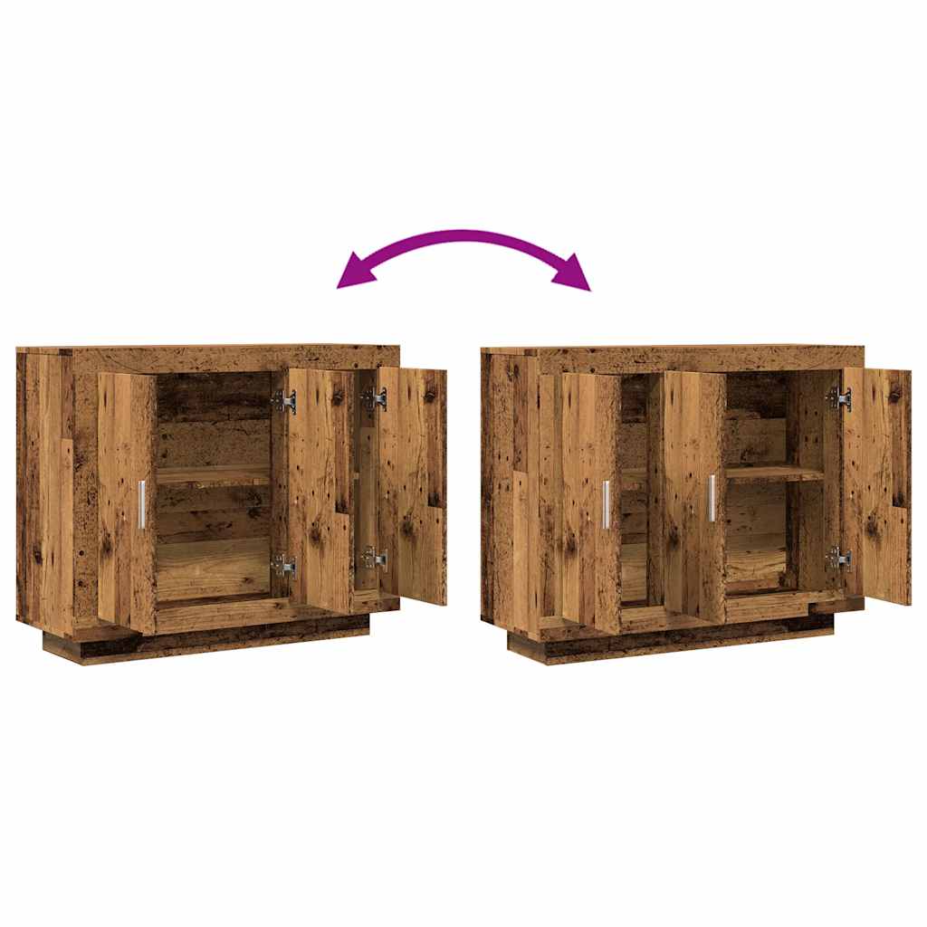 Skjenk gammelt tre 92x35x75 cm konstruert tre