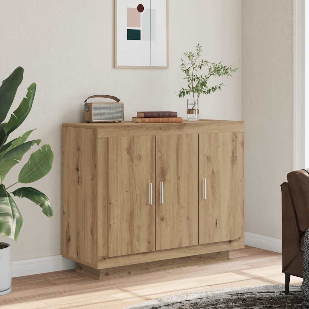Skjenk artisan eik 92x35x75 cm konstruert tre