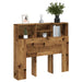 Hodegavl med hylle gammelt tre 120x19x103,5 cm konstruert tre