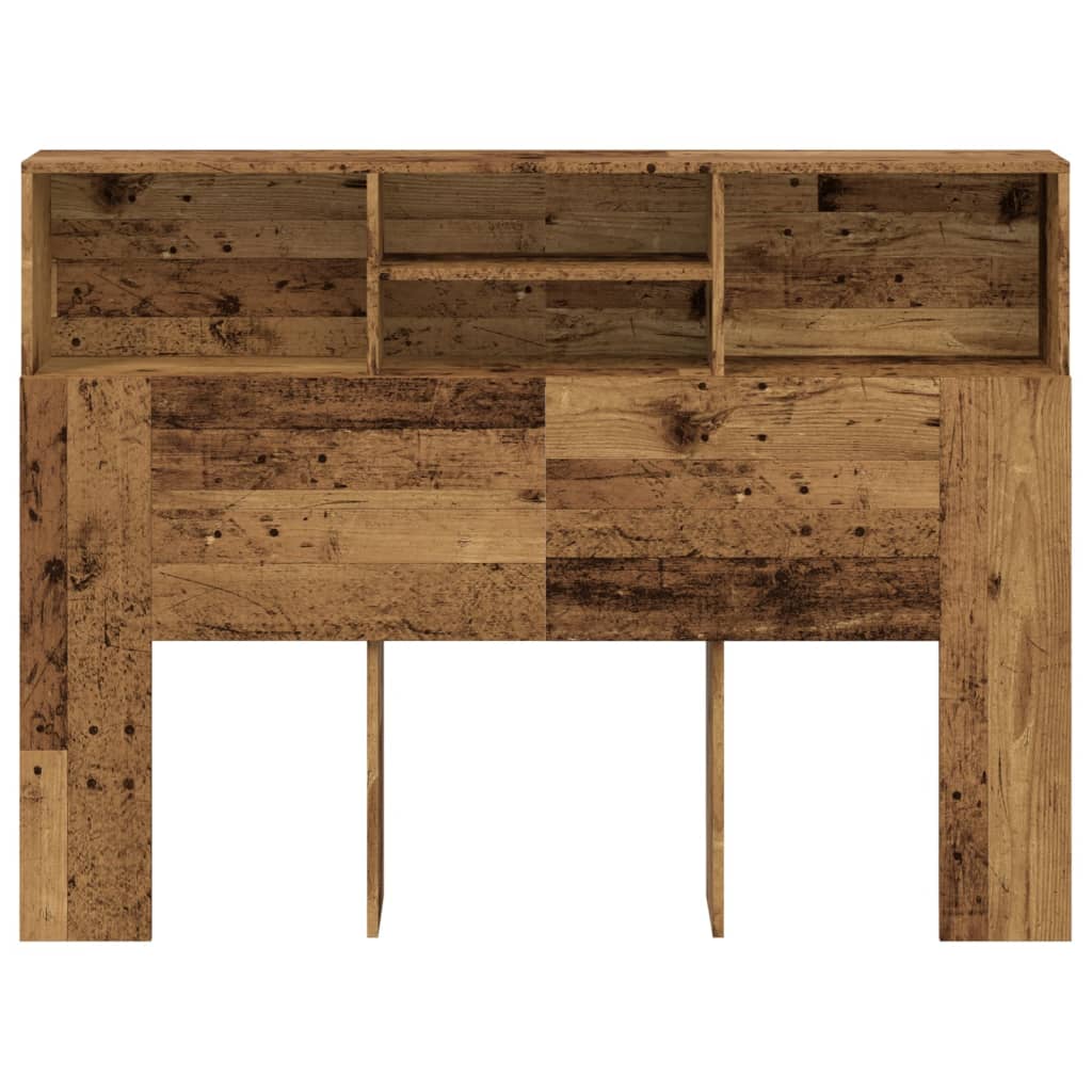Sengegavlskap gammelt tre 140x19x103,5 cm