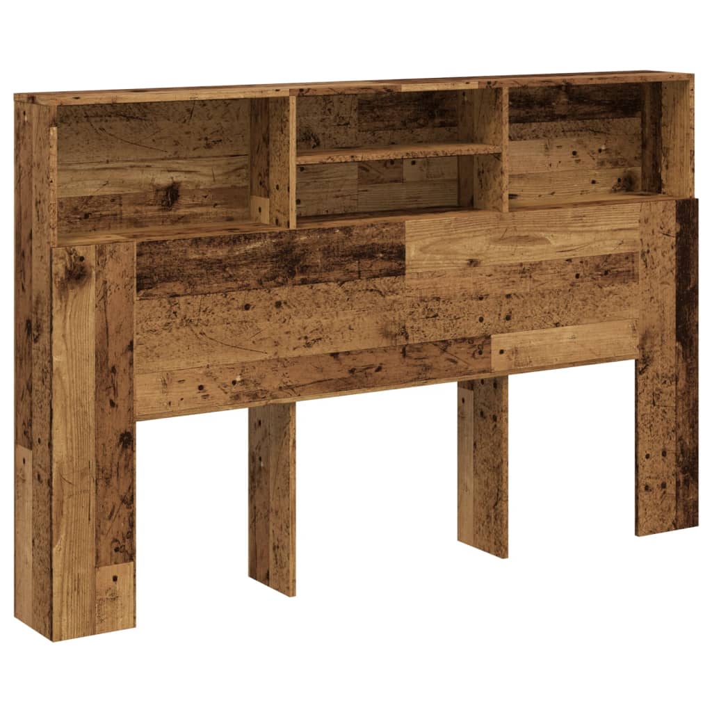 Hodegavl med hylle gammelt tre 160x19x103,5 cm konstruert tre