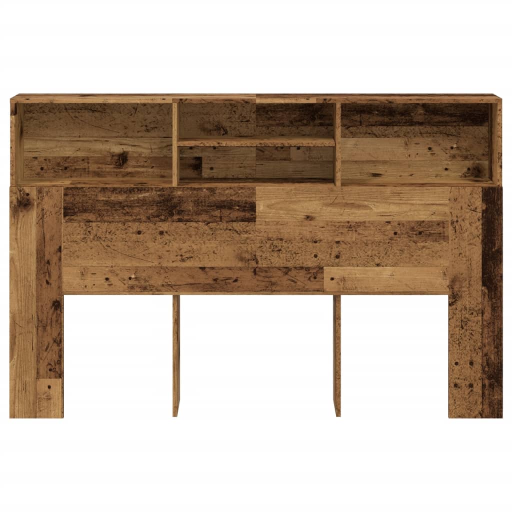 Hodegavl med hylle gammelt tre 160x19x103,5 cm konstruert tre