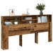 Hodegavl med hyller gammelt tre 200x19x103,5 cm konstruert tre