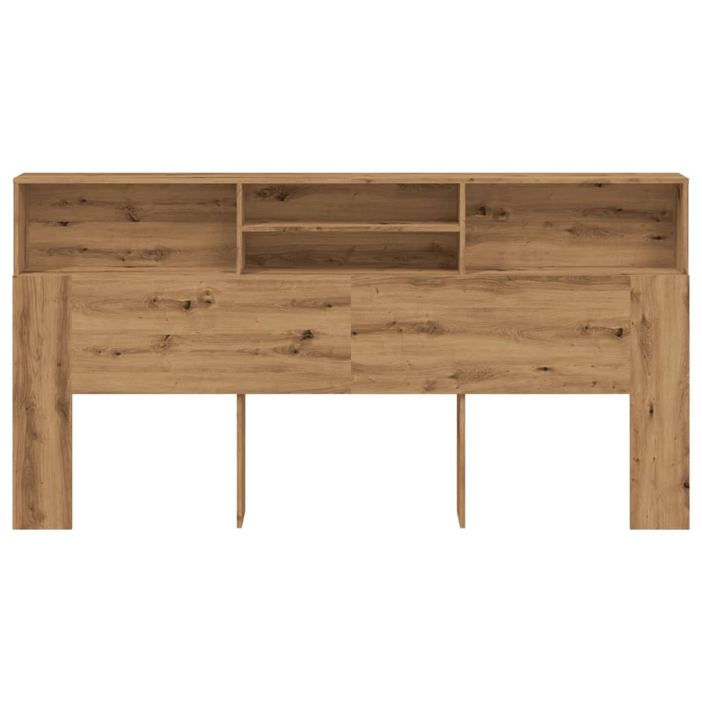 Hodegavl med hyller artisan eik 200x19x103,5 cm konstruert tre