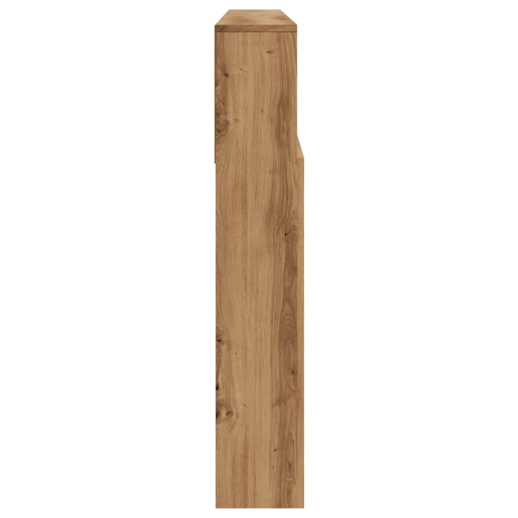 Hodegavl med hyller artisan eik 200x19x103,5 cm konstruert tre