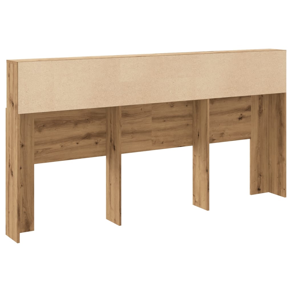 Hodegavl med hyller artisan eik 200x19x103,5 cm konstruert tre