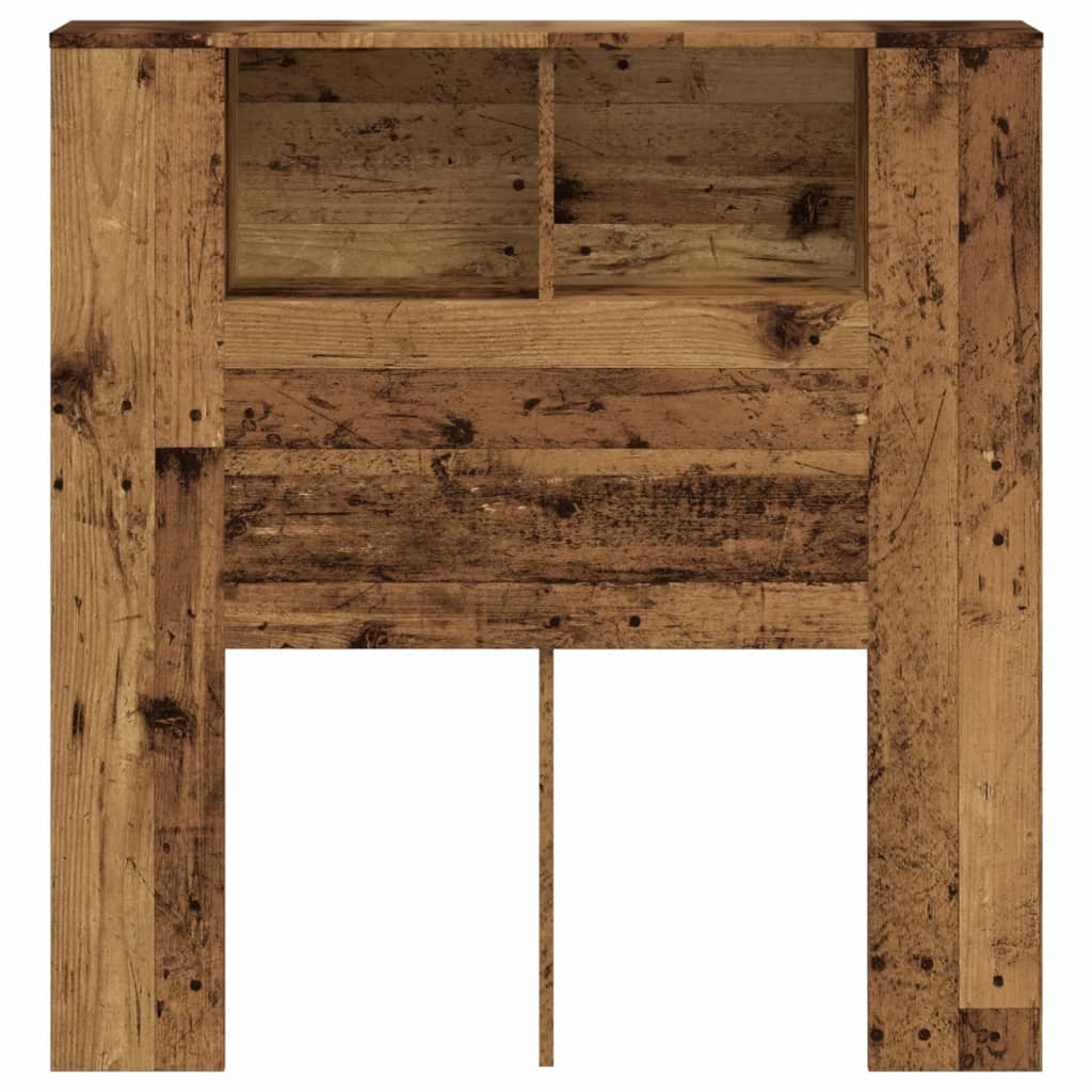 Hodegavl med hylle gammelt tre 100x18,5x102,5 cm konstruert tre