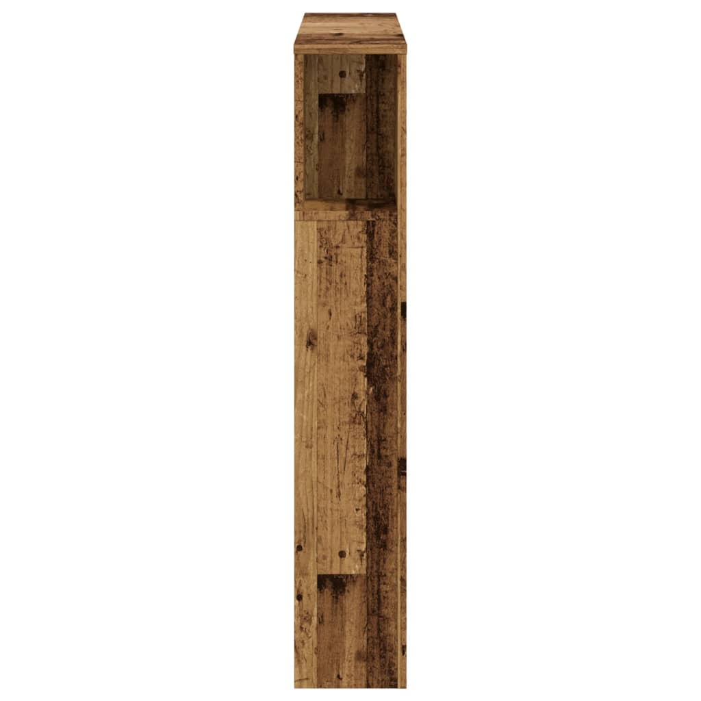 Hodegavl med hylle gammelt tre 100x18,5x102,5 cm konstruert tre