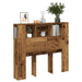 Hodegavl med hylle gammelt tre 120x19x104,5 cm konstruert tre