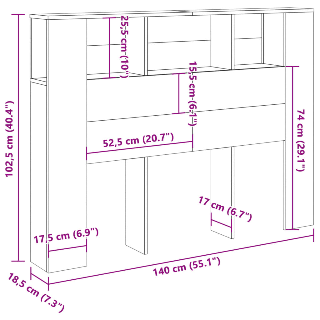 Hodegavl gammelt tre 140x18,5x102,5 cm konstruert tre