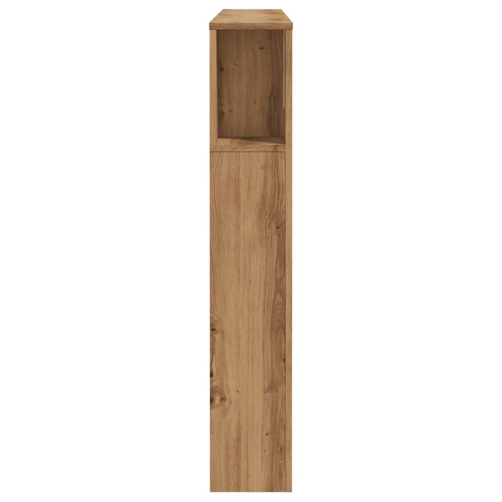 Sengegavlskap håndverkseik 140x18,5x102,5 cm konstruert tre