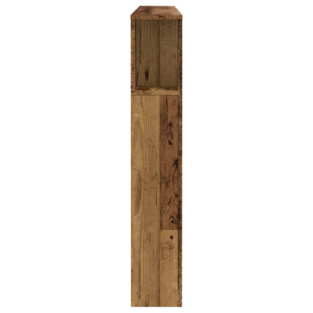 Hodegavl med hyller gammelt tre 160x18,5x103,5cm konstruert tre