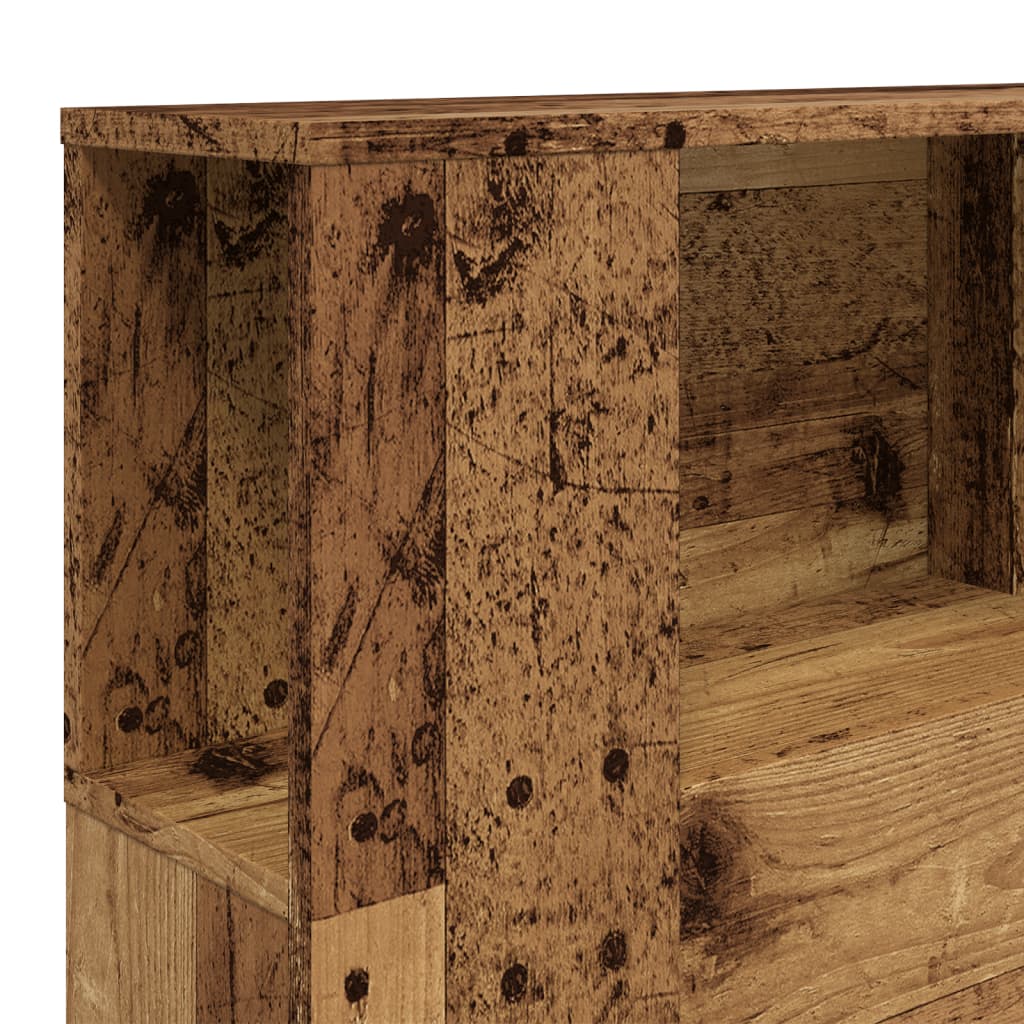 Hodegavl med hyller gammelt tre 160x18,5x103,5cm konstruert tre