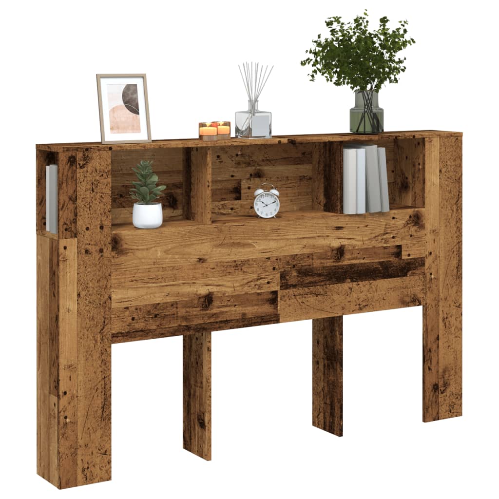 Hodegavl med hyller gammelt tre 160x18,5x103,5cm konstruert tre