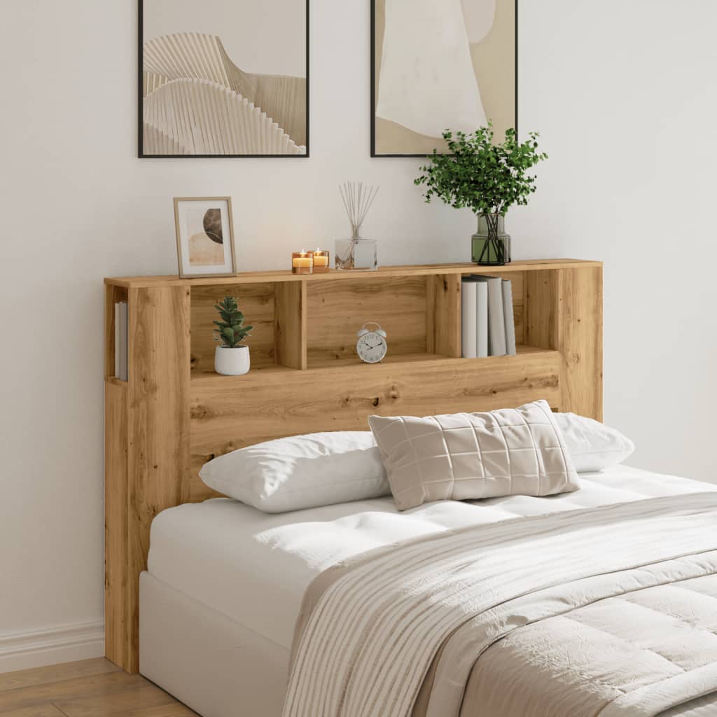 Sengegavlskap håndverkseik 160x18,5x103,5 cm konstruert tre