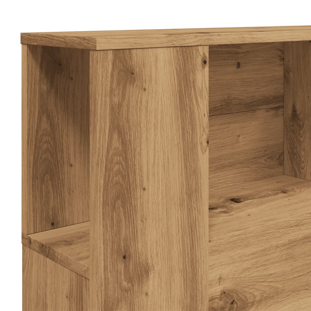 Sengegavlskap håndverkseik 160x18,5x103,5 cm konstruert tre