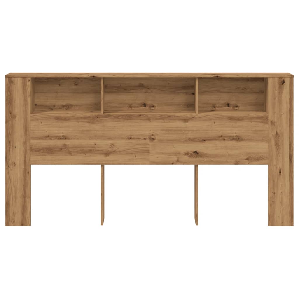Hodegavl med hyller artisan eik 200x19x103,5 cm konstruert tre
