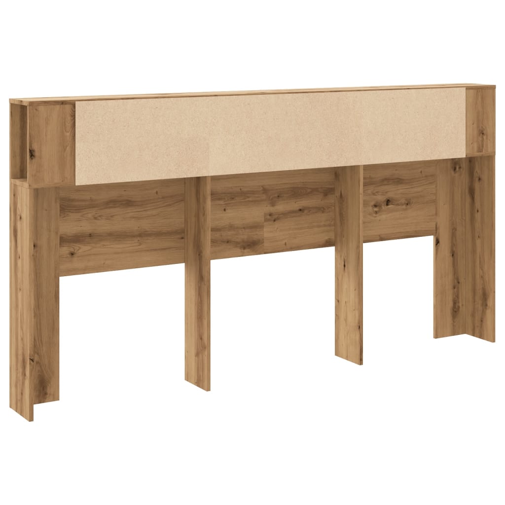 Hodegavl med hyller artisan eik 200x19x103,5 cm konstruert tre