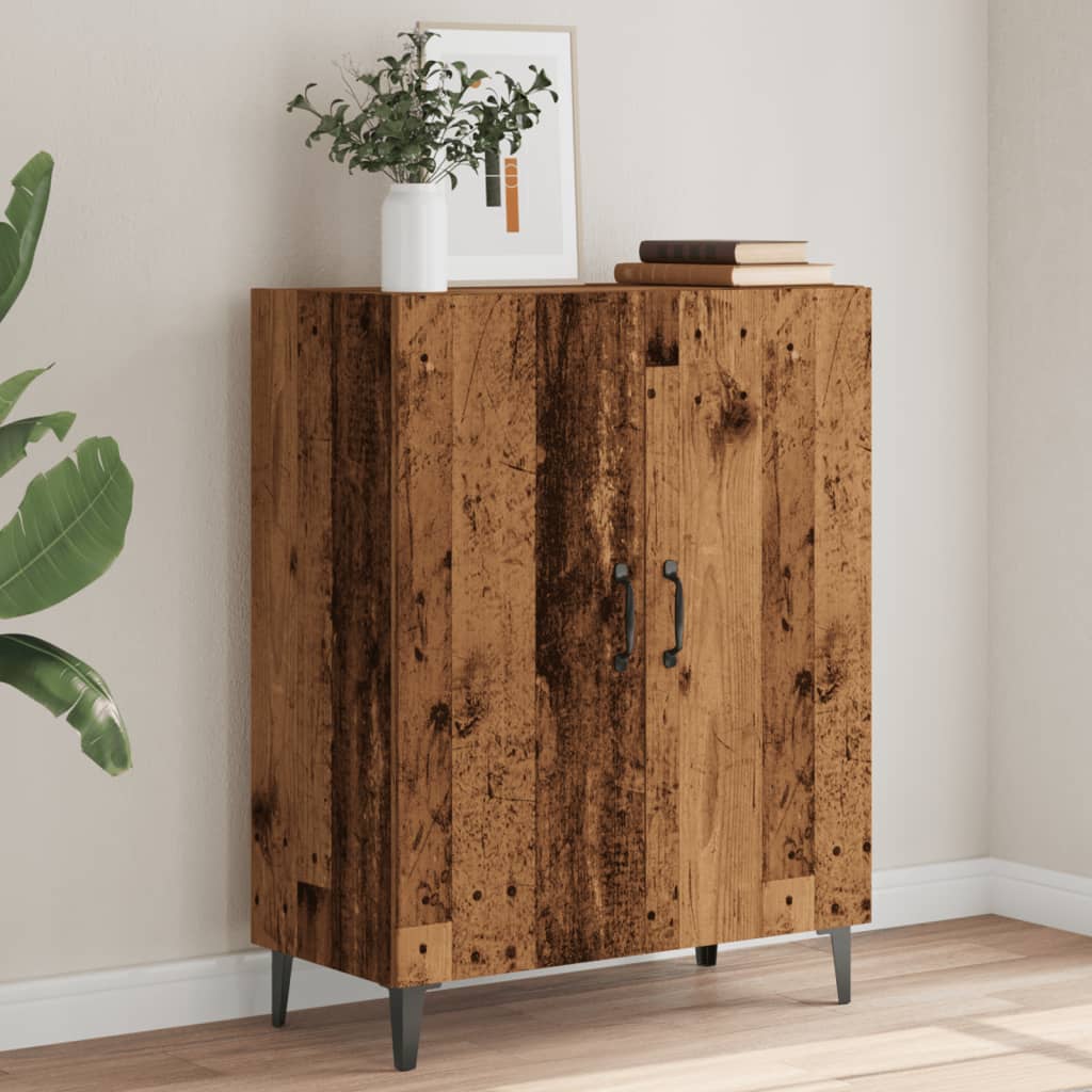 Skjenk gammelt tre 70x34x90 cm konstruert tre